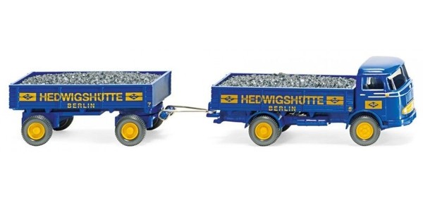 Wiking 43402 PritschenhäNgerzug (Mb Lp 321) 'HedwigshüTte' 1:87 / H0-image