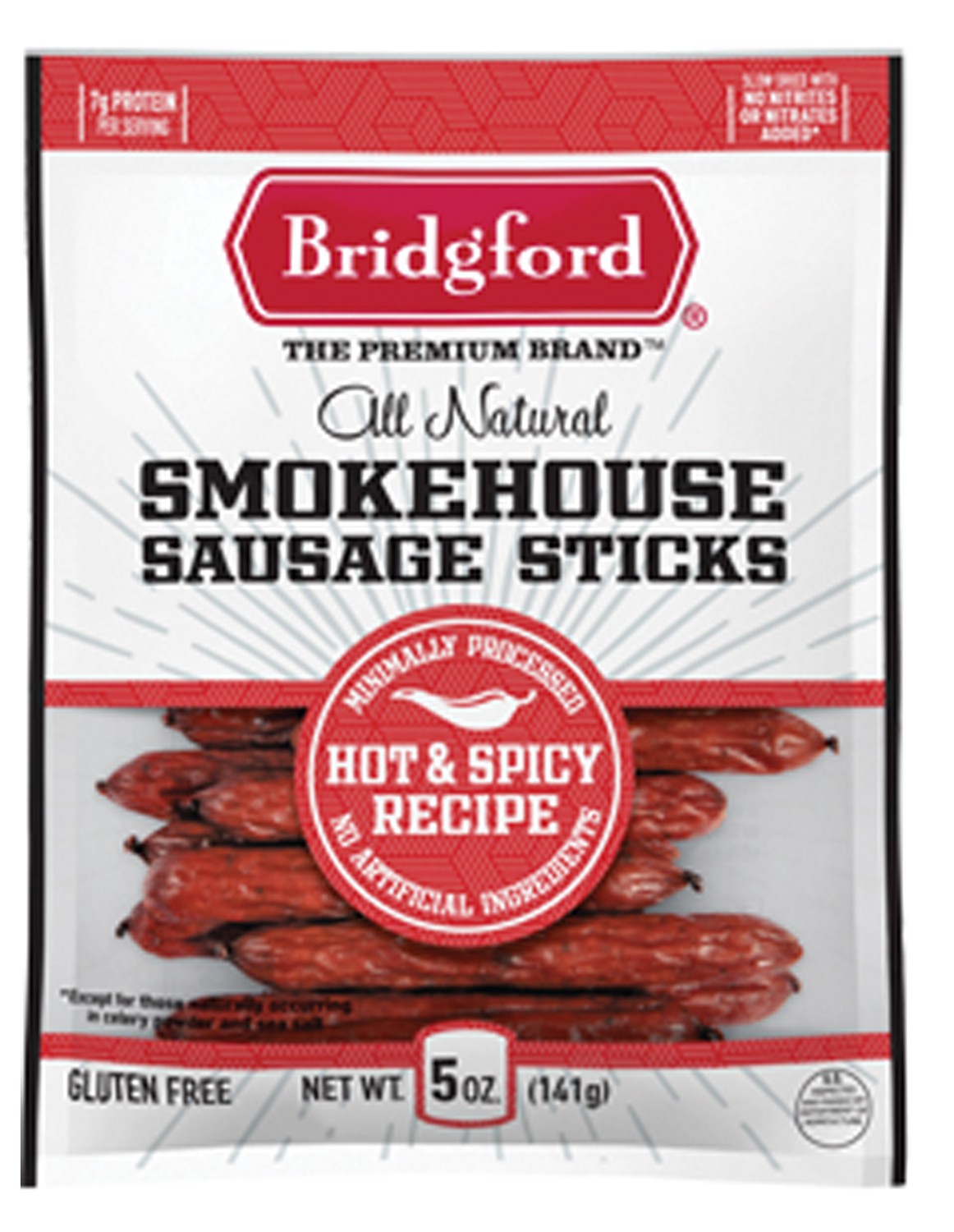 Палочки для копченой колбасы Bridgford Spicy | Высочайшее качество, яркий вкус, -