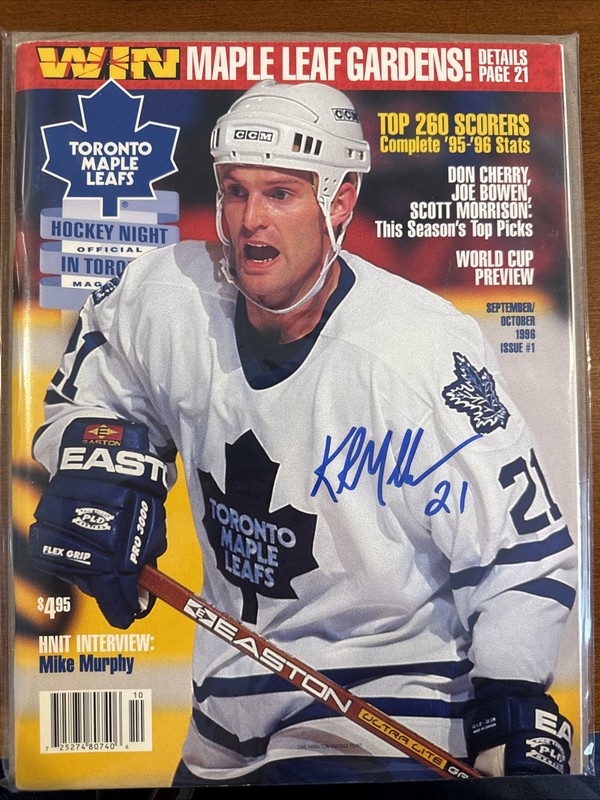 Kirk Muller Autographed Hockey Night In Toronto Magazine 1996 Sportauthentix COA