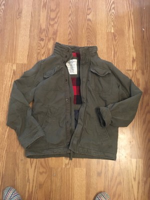 Mens American Eagle Military Style Coat Jacket Size Small Barn