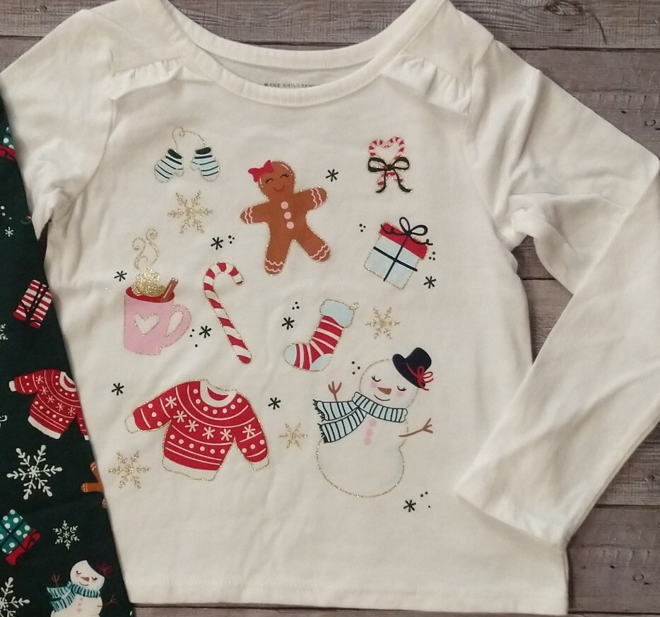 New! Toddler Girl's The Children's Place Christmas Holiday Outfit