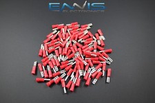 18-22 GAUGE 500 PK VINYL RED QUICK DISCONNECT FEMALE .110 TERMINAL CONNECTOR