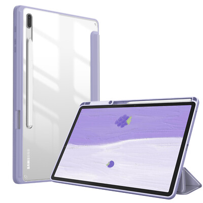 Case for Samsung Galaxy Tab S7 FE 12.4'' 2021 Shockproof Clear Back Shell Cover