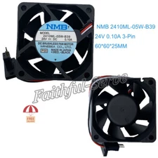 For NMB 2410ML-05W-B39 24V 0.1A 3-Pin 6025 6CM Fanuc Digital Machine Cooling Fan