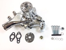Chrome Sb Chevy Water Pump Long Sbc 283 327 350 383 High Volume Chrome Aluminum Chrome Sb Chevy Water Pump Long Sbc 283 327 350 383 High Volume Chrome Aluminum