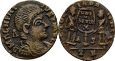 R&Ouml;MISCHE KAISERZEIT Treveri Trier Bronze Magnentius, 350- Original M&uuml;nze #LXS236
