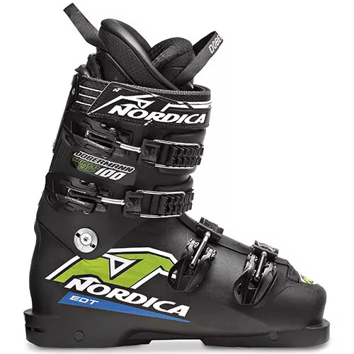 Nordica Dobermann WC 100 EDT race ski boots, mondo 23, 25, 26, or 27
