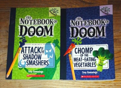 LOT of 2 Notebook of Doom Troy Cummings Book 3 & 4 Children's Chapter Book PB
