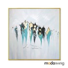 New Hand Painted Oil Painting Framed Modern Abstract Canvas Wall Art People