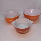 Vintage Pyrex Autumn Harvest Wheat Lot 473B 474B 403