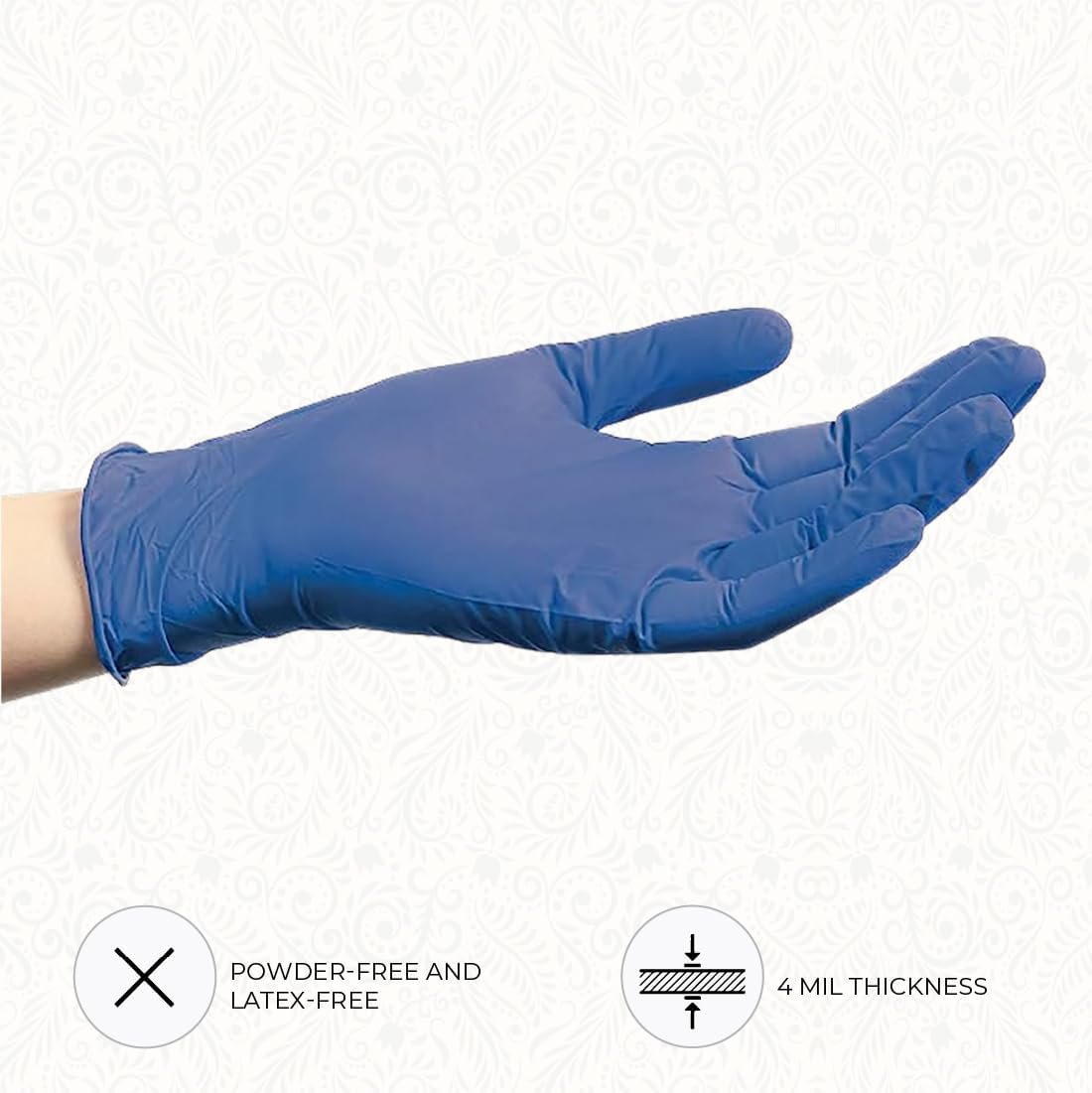 Chemical-Resistant Powder-Free Nitrile Gloves Latex-Free Disposable Non-Sterile