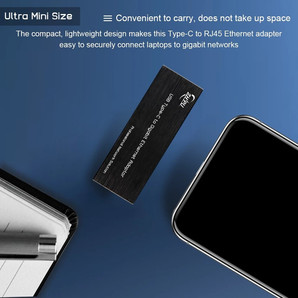 USB3.0 Type C to RJ45/SFP Gigabit Ethernet/Fiber NIC Network Card NetworkAdapter - Image 3 of 4