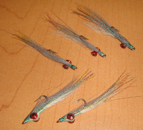 FLY FISHING FLIES - Gray/Wht. CLOUSER DEEP MINNOW (Bleeding Blue) size 6 (12 pc) - Picture 5 of 5