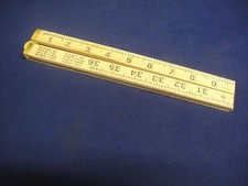 Wooden Folding Rule 1m 39" Metric and Imperial Brass Hinges (Grade B)