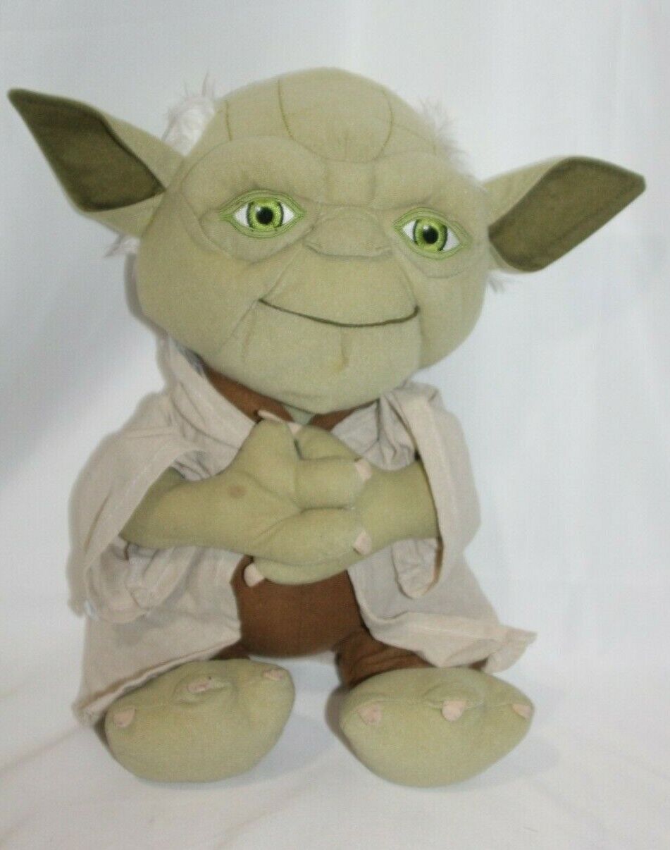 Star Wars Master Yoda Plush 18" Disney Store stuffed animal plushie Doll 