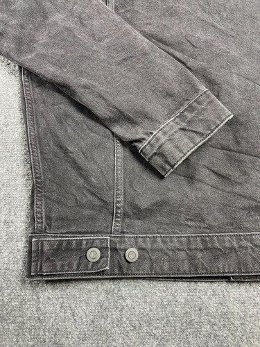 ASOS Design Skinny Trucker Jacket Long Sleeve Black Denim Medium Tall Long - Picture 14 of 16