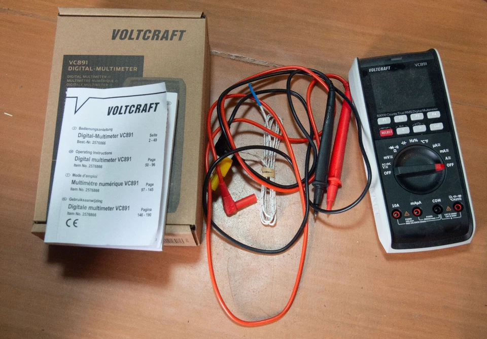 Voltcraft Digitalmultimeter/Datenlogger VC 891 CAT III 1000 V, CAT IV 600 V - Bild 2 von 2