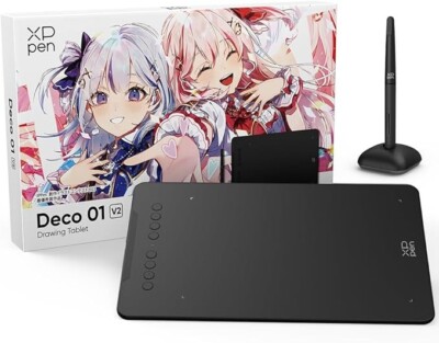 XPPen Deco01 V2 Graphic Drawing Tablet   Artist Edition, Android Compatible