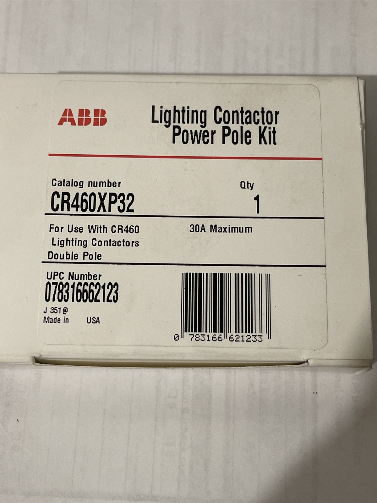 CR460XP32 GENERAL ELECTRIC LIGHTING CONTACTOR 30AMP NEW eBay