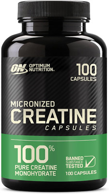 Micronized Creatine Monohydrate Capsules, 2500mg, Keto-Friendly, 100 Capsules