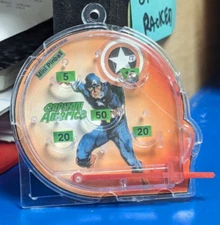 CAPTAIN AMERICA MINI PINBALL INDUSTRIAL ARGENTINA 2' X 2.25"