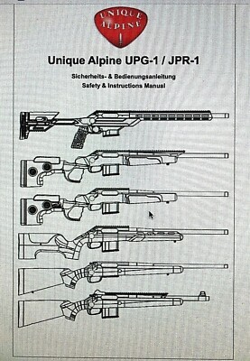 UNIQUE ALPINE RIFLE OWNER'S USER'S INSTRUCTION MANUAL