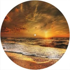 Slipmat Scratch Pad Felt for any 12" Turntable LP DJ Record Player SUNSET BEACH