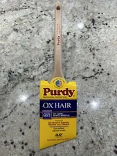 Purdy Wood Handle Ox Hair Angular Extra Soft Paint Brush 3 Inch Oil Based