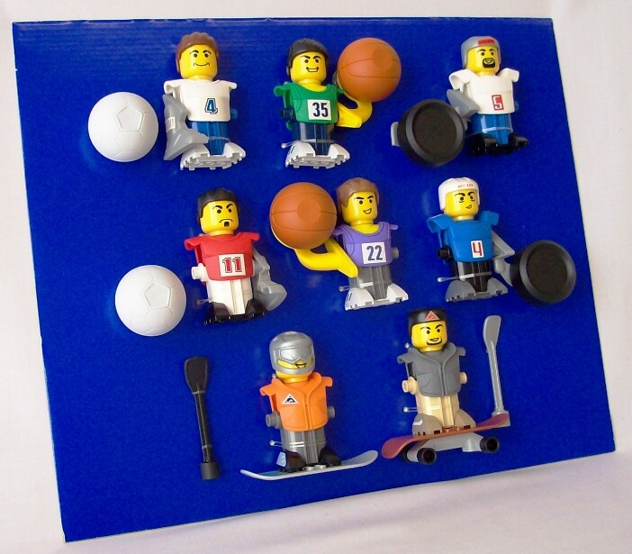 MCDONALDS 2004 LEGO SPORTS HAPPY MEAL COMPLETE BOXED SET OF NEW IN BOX