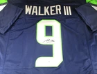 Kenneth Walker III / Autographed Seattle Seahawks Custom Football Jersey / BAS