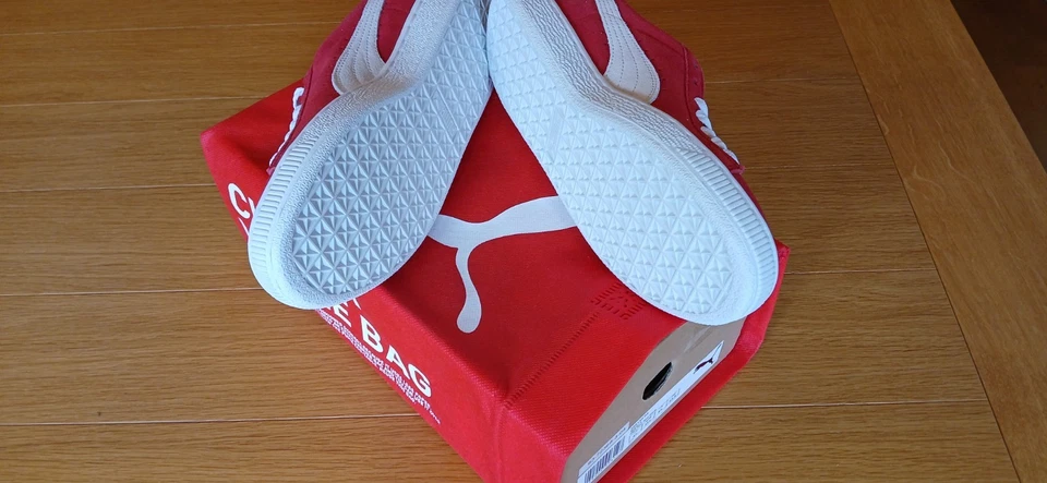 Puma Women's SUEDE JR Shoe/sneaker High Risk Red/White 355110-03 UK 4.5 - Image 3 of 4