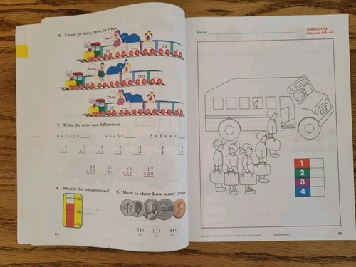 Abeka Arithmetic 2 Teacher Key Student Test & Speed Drill, Teacher Test Key Math - Picture 12 of 19