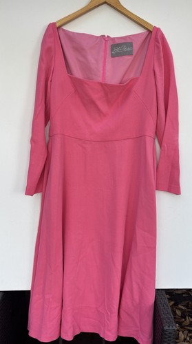 Lela Rose Kleid 16 Rosa Wollmischung Krepp Etui Fit Flare A Linie