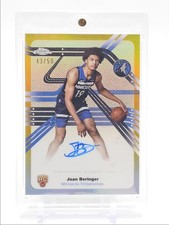 JOAN BERINGER 2025-26 TOPPS CHROME NEXT STOP ROOKIE GOLD RC AUTO /50 Q4647