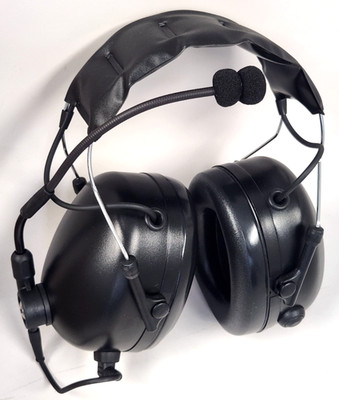 Impact PDM-2 Heavy Duty Dual Muff Headset with Replaceable Cable- NEW - OEM