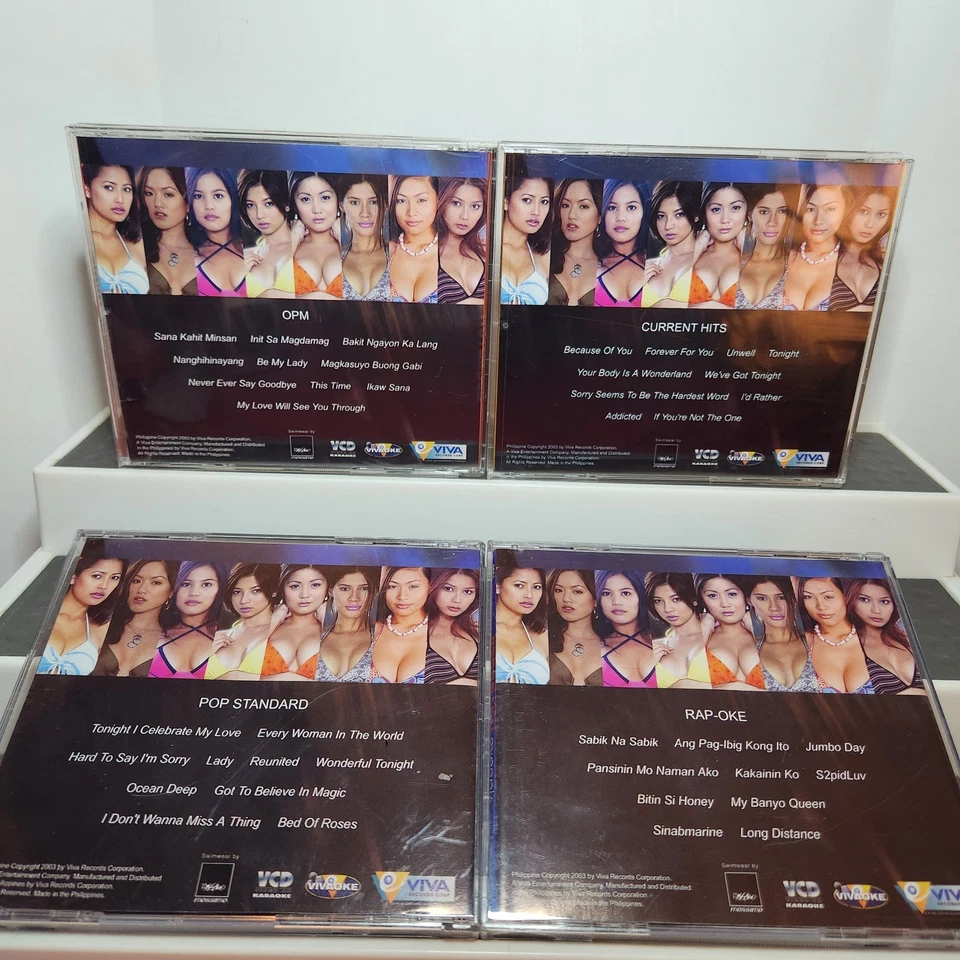 Videoke Hot Babes SPECIAL 4 PACK  (2003) VCD - Viva Records RARE - Image 2 of 2