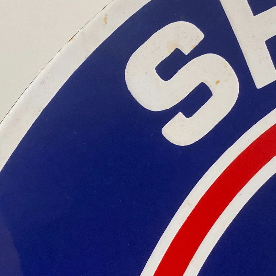 Shelby Enamel Sign - Ø 50cm (19.7") - Vintage Car Garage Showroom Porcelain Sign - Image 3 of 4