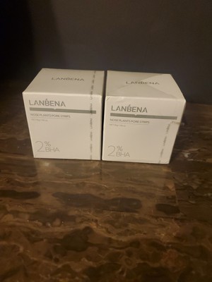 Lot Of 2 Blackhead Pore Strips Lanbena  1.05 oz Exp 5/2027
