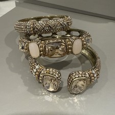 Heidi Daus Triple Play Crystal Bangle Bracele...