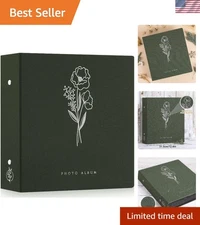 1000 Pocket Photo Album - Elegant Linen Cover for Cherished Memories