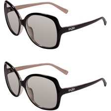 2x EX3D Damen 3D Brille passiv Retro Polfilte...