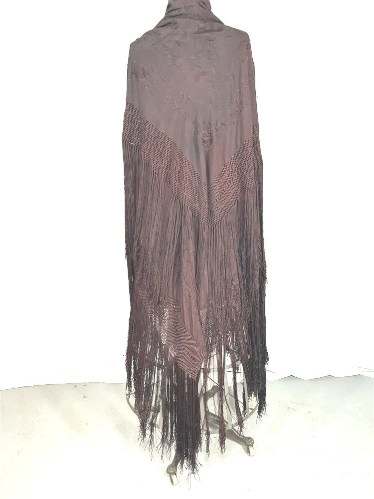vintage silk embroidered shawl products for sale | eBay