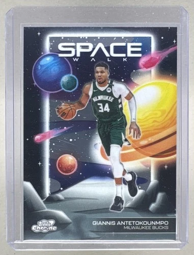 Giannis Antetokounmpo 2025 Topps Cosmic Chrome #SW-2 Space Walk