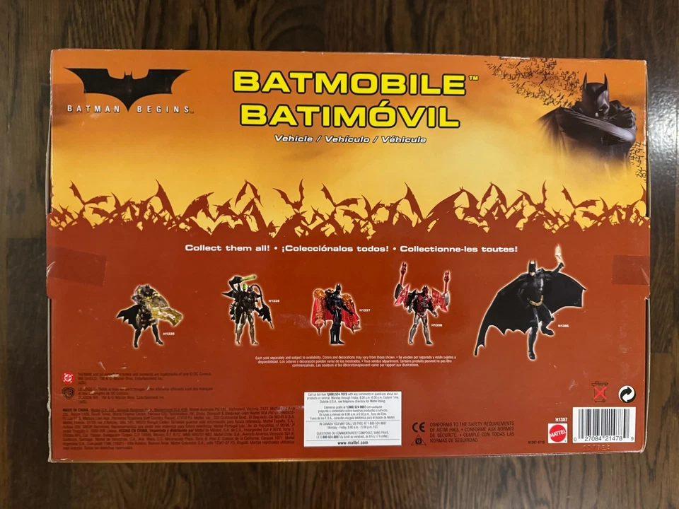 Vintage 2005 Mattel BATMAN Begins Electronic Tumbler BATMOBILE Sealed New H1387 - Image 4 of 4