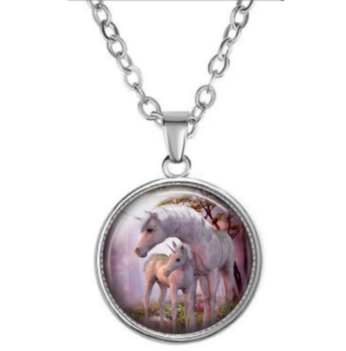 Beautiful UNICORN and Foal Pendant Necklace - product listing photo