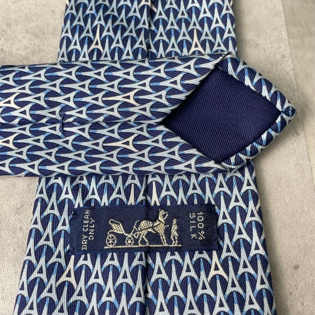 Excellent Condition HERMES Triangle Pattern Myste… - image 8