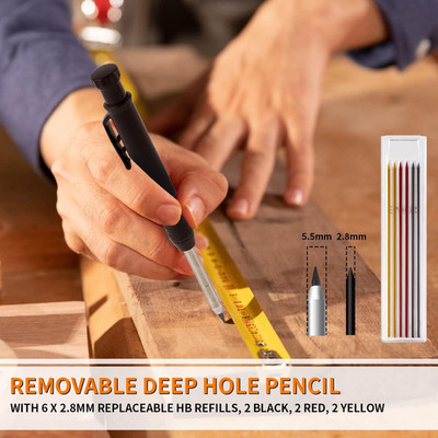 Multi-Function Scribing Tool, Construction Aluminum Alloy Scribe Tool with De...