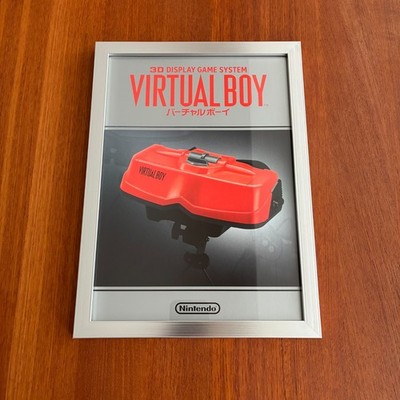 Original Nintendo Virtual Boy Kunstdruck gerahmt Wanddeko Din A4