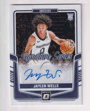 2024-25 Donruss Optic SIGNATURE SERIES AUTOGRAPH #SS-WEL JAYLEN WELLS RC AUTO