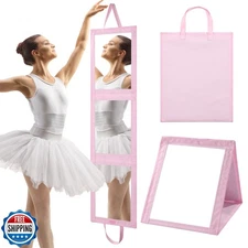 ROYALAY Foldable Full Length Mirror with Handle - 47 * 13in Portable Travel a